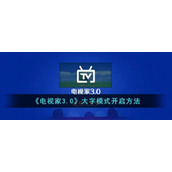 《电视家3.0》大字模式开启方法