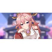 原神八重神子被挠jiojio图片