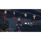 原神雪山八个石碑位置