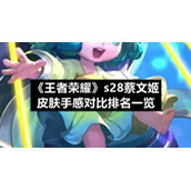 《王者荣耀》s28蔡文姬皮肤手感对比排名一览