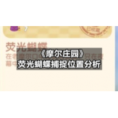 《摩尔庄园》荧光蝴蝶捕捉位置分析