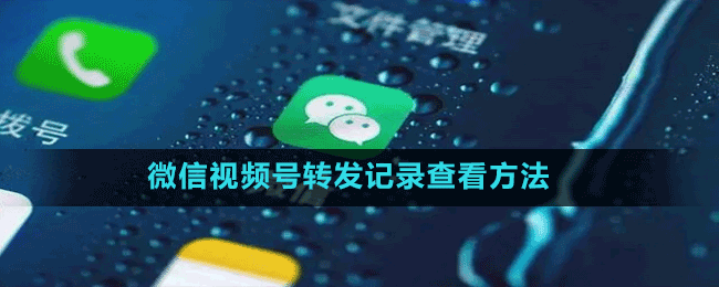 微信视频号转发记录查看方法