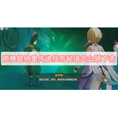 原神提纳里传说任务秘境怎么跳下去