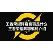 王者荣耀阵容编码是什么-王者荣耀阵容编码介绍