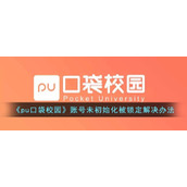《pu口袋校园》账号未初始化被锁定解决办法