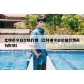 比特币今日价格行情（比特币今日价格行情英为财情）