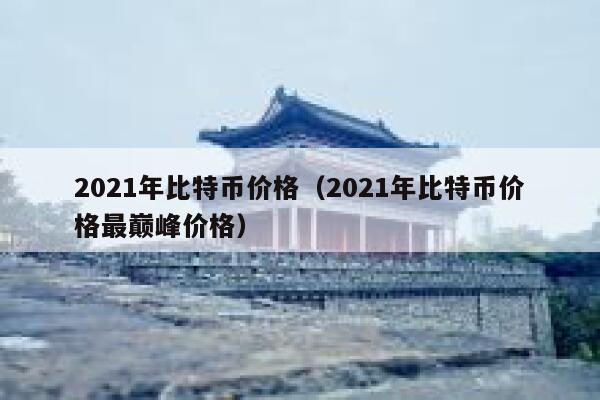 2021年比特币价格（2021年比特币价格最巅峰价格） 第1张