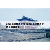 2021年比特币价格（2021年比特币价格最巅峰价格）