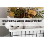 狗狗币交易平台今日价格（狗狗币正规交易平台）