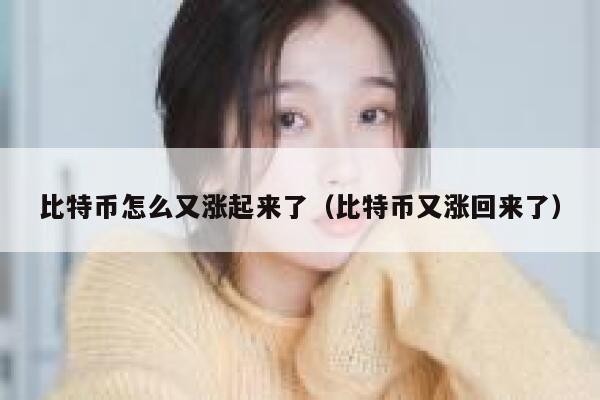 比特币怎么又涨起来了（比特币又涨回来了） 第1张