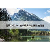 关于2022dot波卡币为什么暴跌的信息