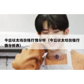 今日以太坊价格行情分析（今日以太坊价格行情分析表）