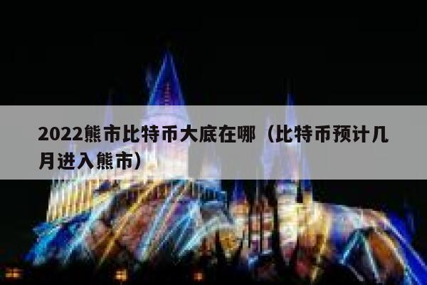 2022熊市比特币大底在哪（比特币预计几月进入熊市） 第1张