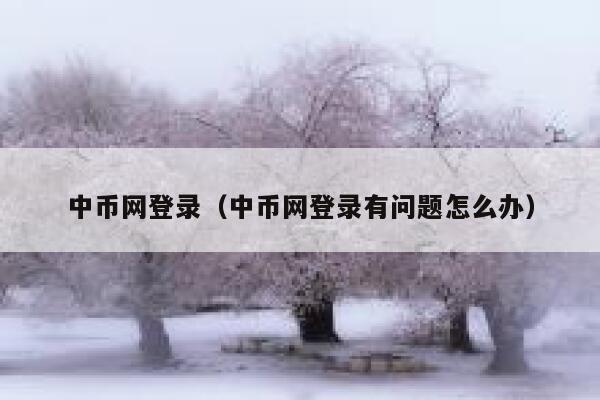 中币网登录（中币网登录有问题怎么办） 第1张