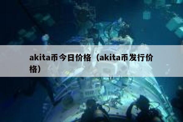 akita币今日价格（akita币发行价格） 第1张