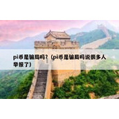 pi币是骗局吗?（pi币是骗局吗说很多人举报了）