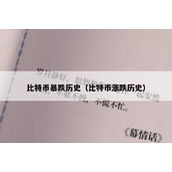 比特币暴跌历史（比特币涨跌历史）