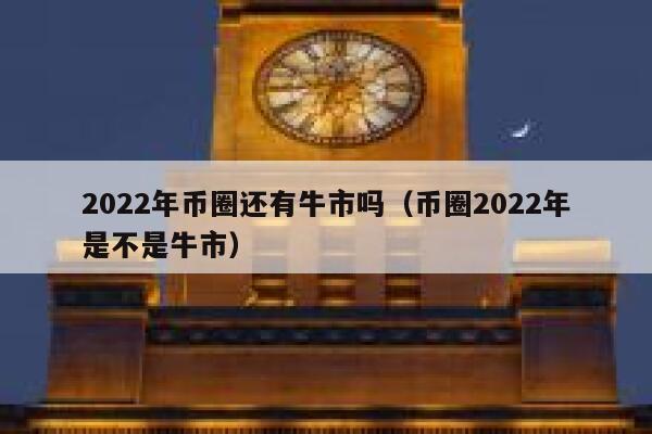 2022年币圈还有牛市吗（币圈2022年是不是牛市） 第1张