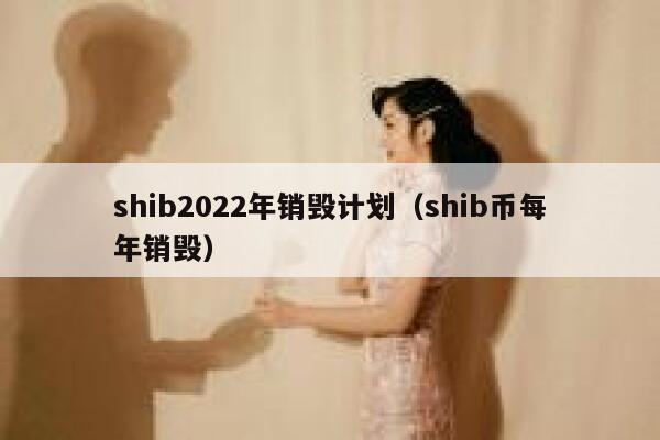 shib2022年销毁计划（shib币每年销毁） 第1张