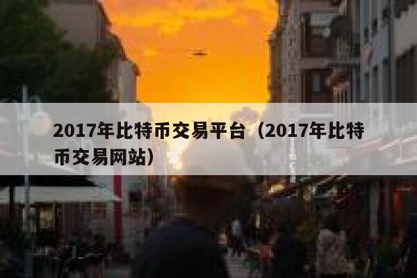 2017年比特币交易平台（2017年比特币交易网站） 第1张