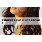 比特币背后是谁控制的（比特币是谁搞出来的）