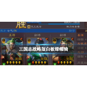 《三国志战略版》白板绿帽骑-姜维关银屏关羽