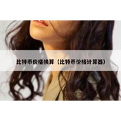 比特币价格换算（比特币价格计算器）