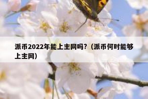 派币2022年能上主网吗?（派币何时能够上主网） 第1张