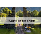 pi币上国际交易所（pi币国内交易）