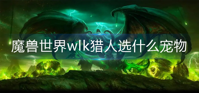 魔兽世界wlk猎人选什么宠物-wlk猎人宠物选择推荐