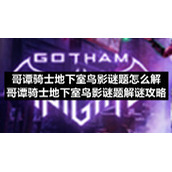 哥谭骑士地下室鸟影谜题怎么解-哥谭骑士地下室鸟影谜题解谜策略