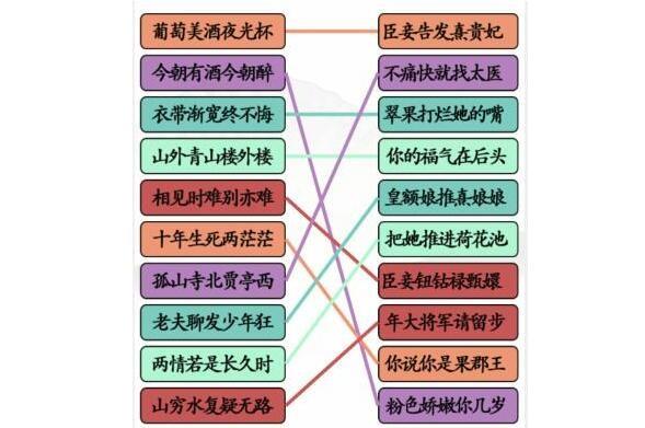 《汉字找茬王》甄嬛接古诗通关攻略