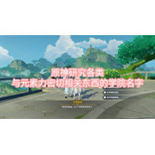 原神研究各类与元素力密切相关东西的学院名字