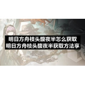 明日方舟枝头馥夜半怎么获取-明日方舟枝头馥夜半获取方法