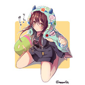 甜花酱大崎甜花高清插画图片