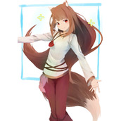 贤狼赫萝P站插画图片