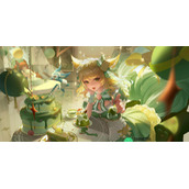 《王者荣耀》妲己抹茶甜心脸红流口水不遮挡大图高清版