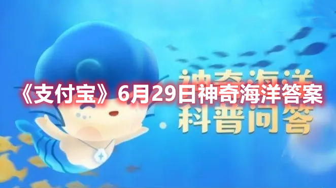 《支付宝》6月29日神奇海洋答案