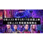 《蚁人3》将于2月17日全国上映-《蚁人3》终极版海报释出