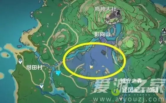 原神绀田村东北方的荒废神社调查和任务完成攻略