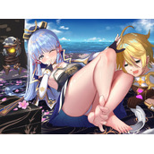 原神神里凌华享受流口水图片