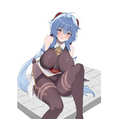二次元原神甘雨开襟抱枕图片