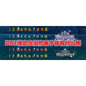 DNF缘定永恒伤害字体有什么用