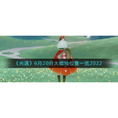 《光遇》6月20日大蜡烛位置一览2022