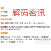 奇迹暖暖解码密讯高分搭配攻略指南