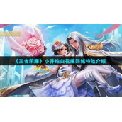 《王者荣耀》小乔纯白花嫁回城特效介绍