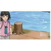 《一代沙雕》遇水搭桥帮小女孩过河怎么通关