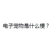 电子宠物梗是什么意思详情