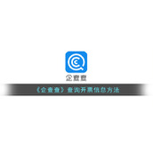 《企查查》查询开票信息方法