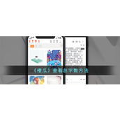 《橙瓜》查看总字数方法